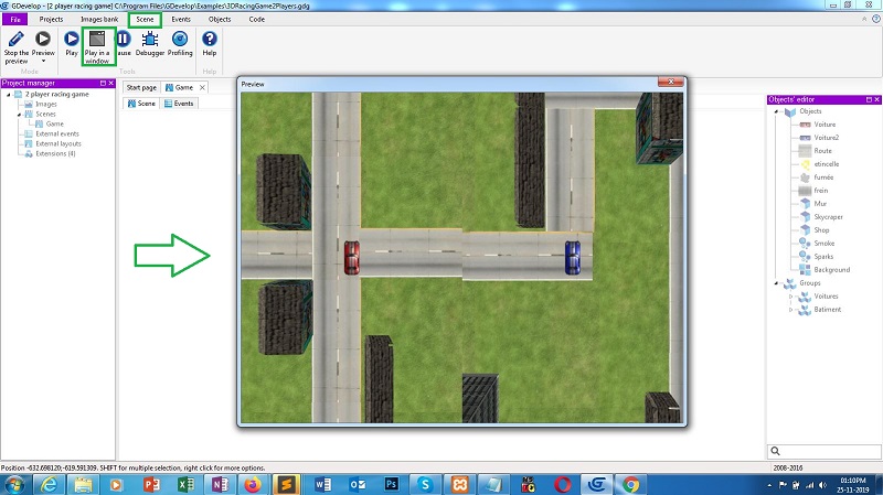 City Race 3D Game Build Using gdevelop